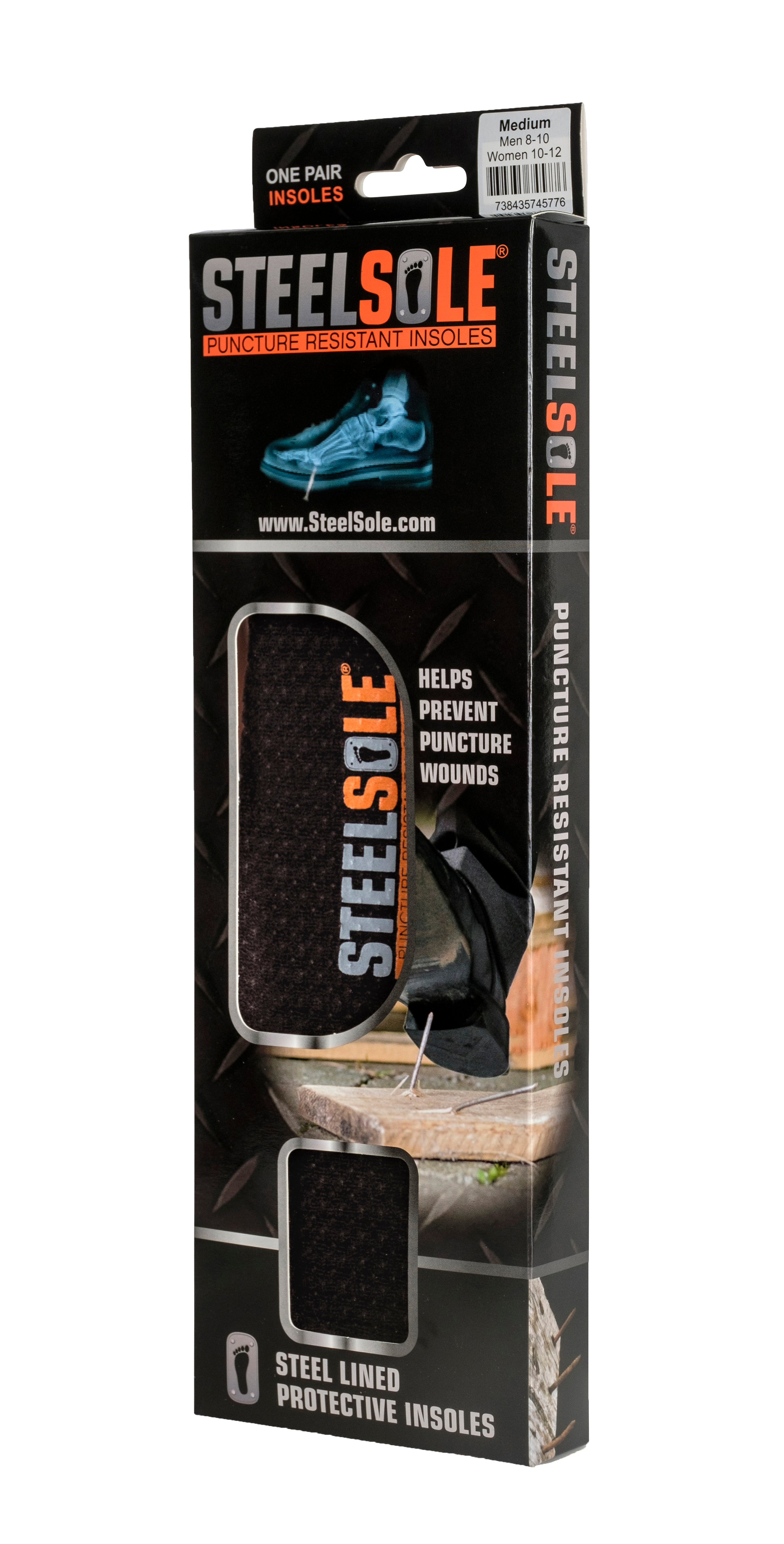 SteelSole Buy New Today! Steel Sole Puncture Resistant Protective Insoles 